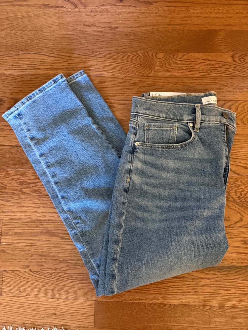 NWT LOFT THE SLIM Wash Petite High RiseJeans - Blue 29P